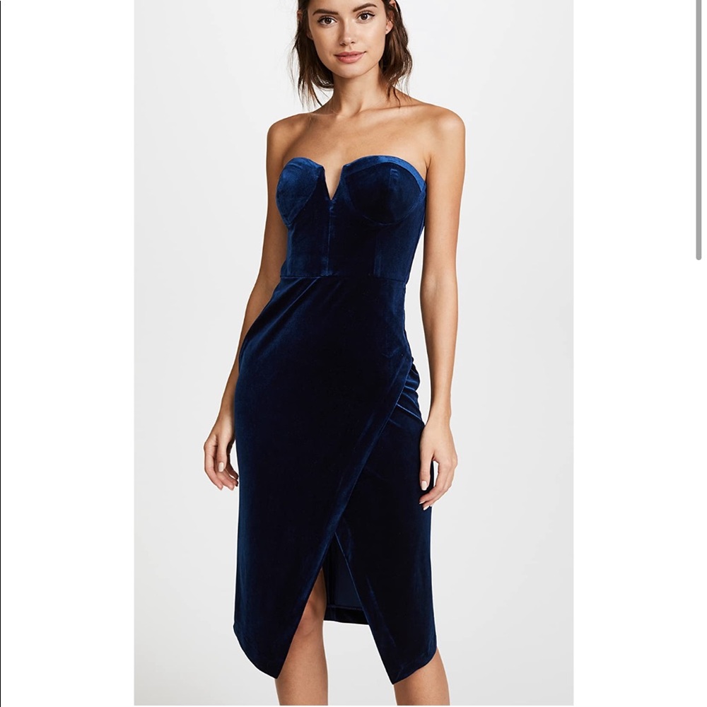 Yumi Kim velour cocktail dress
